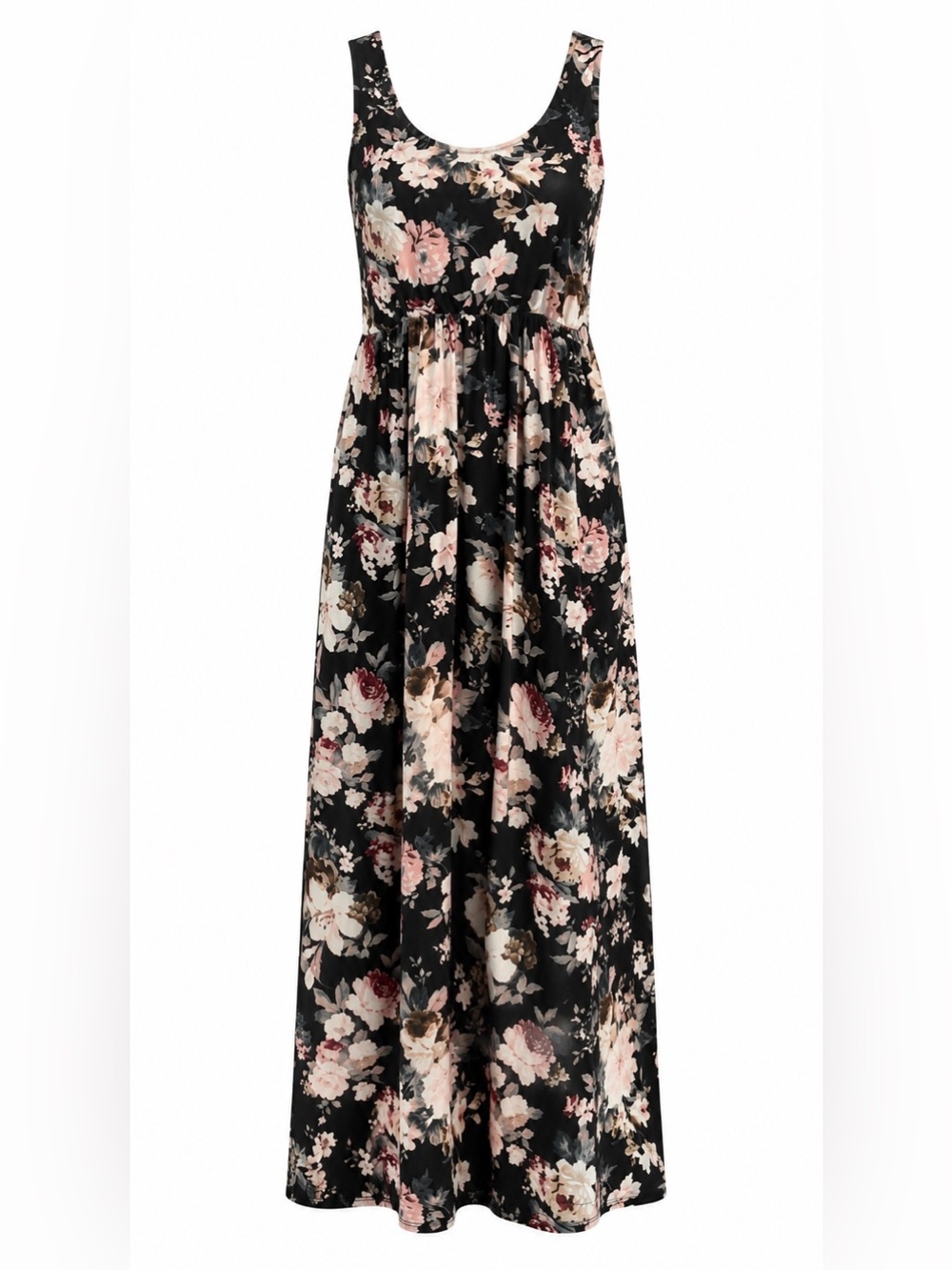 Siren Lily floral maxi dress with bow back